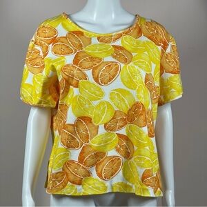 Vintage For You from Spiegel Lemon Orange Top size 2X